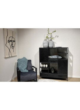 HENDA-Buffet haut 2 portes...