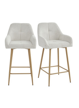 LEO, Chaise de bar en tissu...