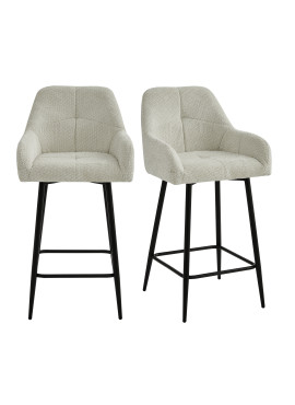 LEO, Chaise de bar en tissu...