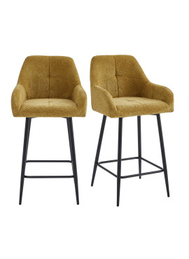 LEO, Chaise de bar en tissu...