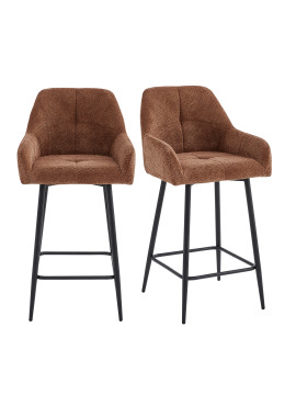 LEO, Chaise de bar en tissu...