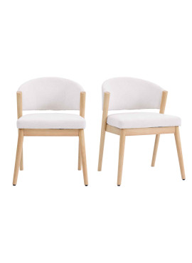 ALBI-Chaise en bois naturel...